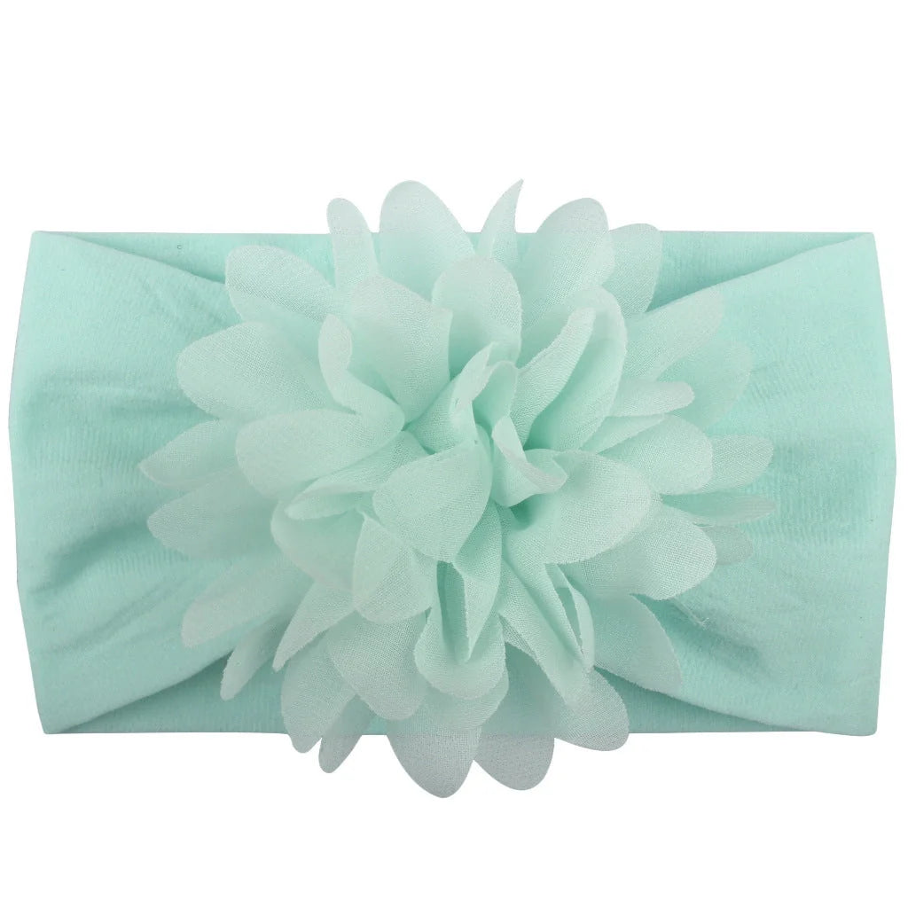 Handmade chiffon flower headband for babies in various colours
