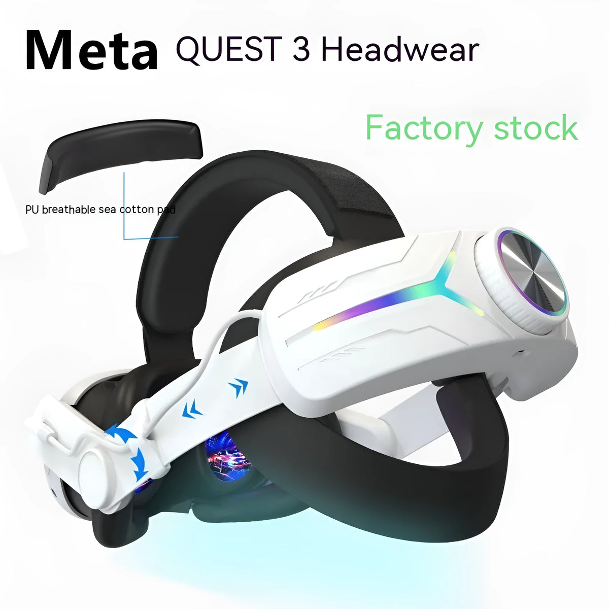 VR headset charging battery pack 8000 mAh handheld ABS pure white