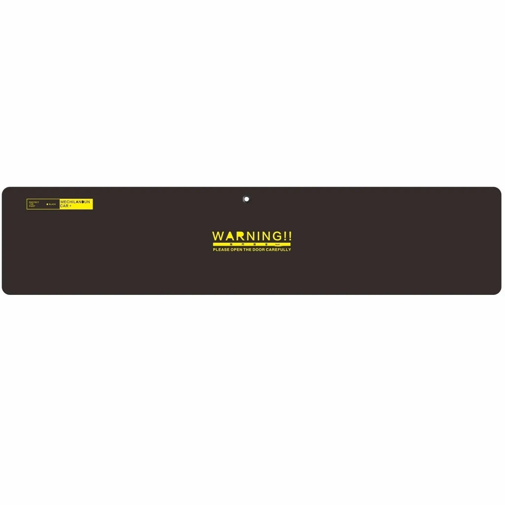 Black magnetic anti-collision bumper sticker made from NBR material for home parking protection, shown on a car bumper