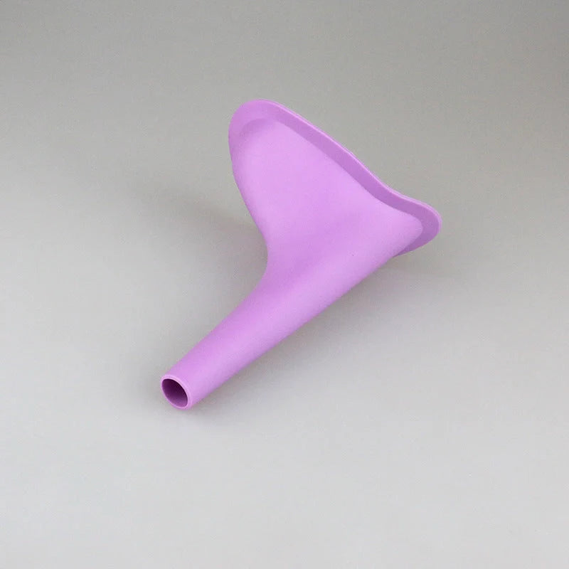 Ladies Standing Urinal in purple, portable and hygienic solution for women