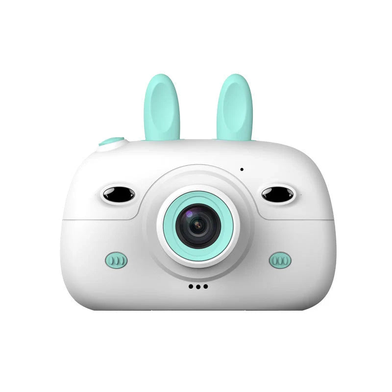 Cartoon rabbit video recorder with 1080P dual camera for clear, high-quality photography