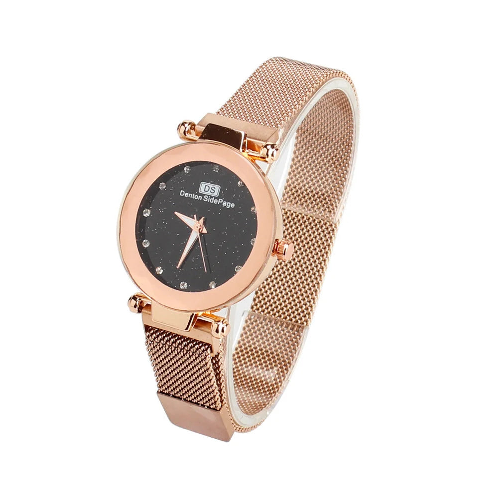 Star Watch in stainless steel with onion crown and small three-pin function