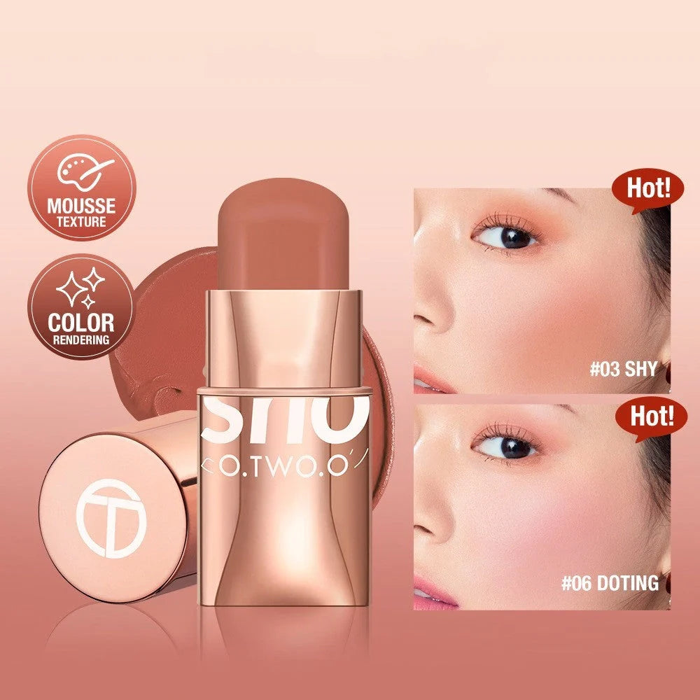 Vital Smooth Blush Cream Stick in monochrome shades for natural toning and brightening