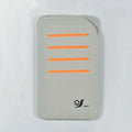 Car sun visor set showing four shading panels and a vehicle-mounted storage bag.