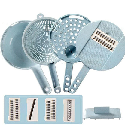 8-in-1 Mandoline Slicer with stainless steel blades for efficient kitchen preparation
