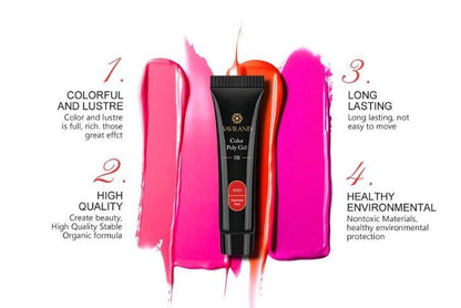 15g nail coloured crystal extension glue with resin base for durable nail art