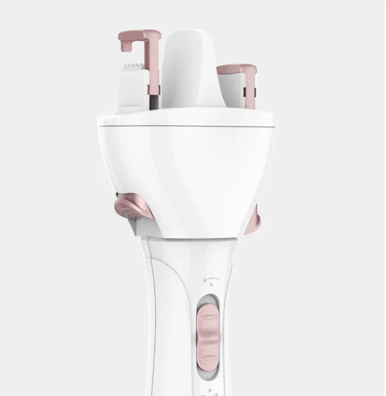 Fast automatic hair styler with 360-degree rotation and hair hook design