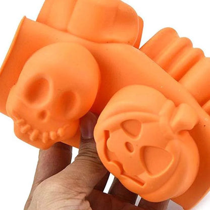 Halloween pumpkin silicone cake mold for baking and decorations, 23x16.5x3cm
