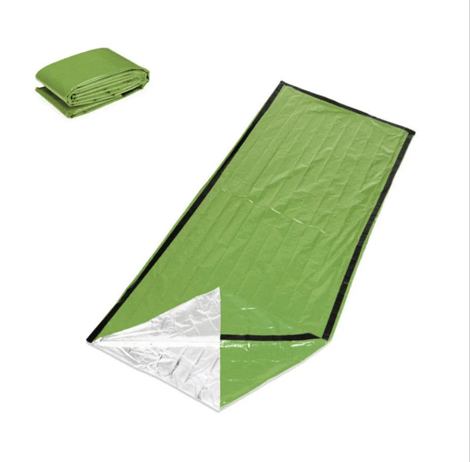 First-aid Tent Insulation Mat with reflective surface for emergency warmth and survival
