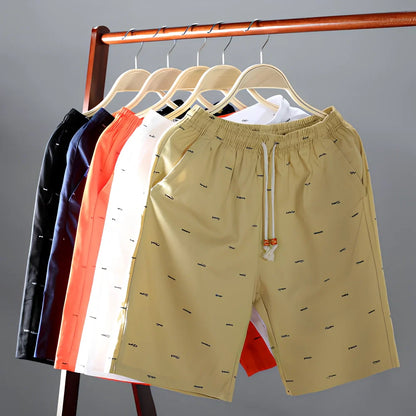 Cotton beach shorts with reinforced stitching in multiple colours and sizes
