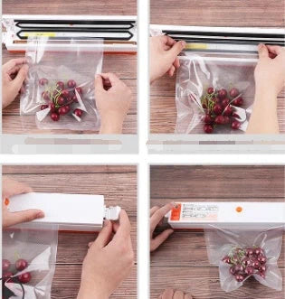 Food-Pro Sealer vacuum sealing machine in various colors for food and document preservation