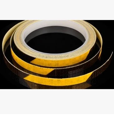 Reflective safety stickers for bicycles and vehicles in multiple colours