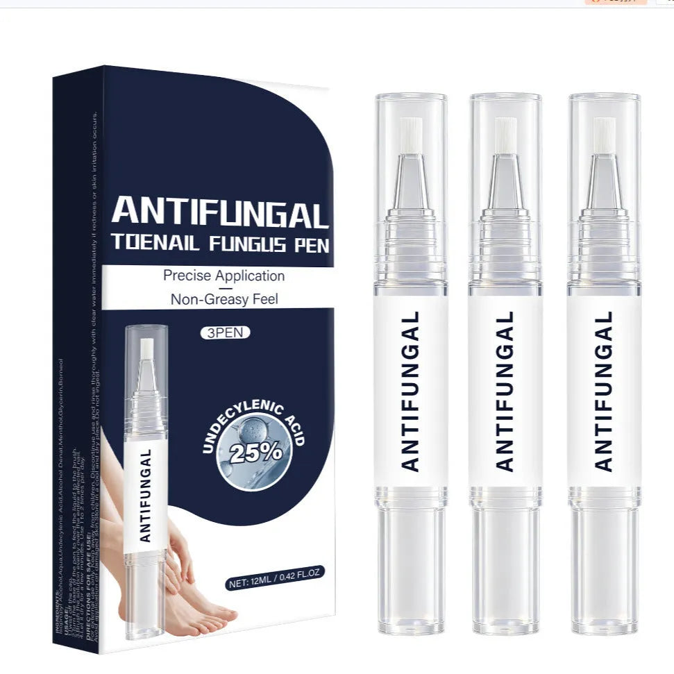 Nail Fungus Pen 3-Pack Daily Repair Treatment, 4ml each, pen applicator for healthy nails