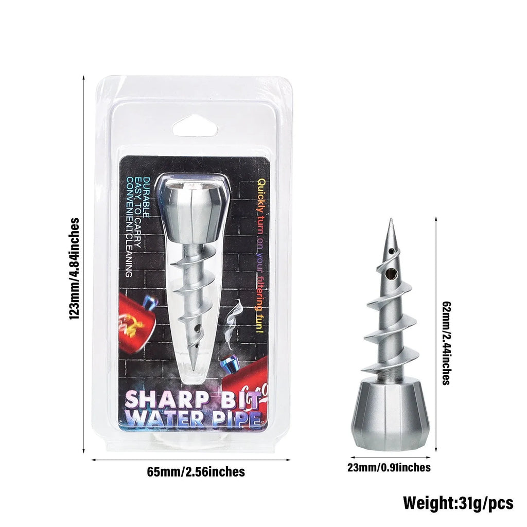 23mm metal screw shape hookah gun head accessory in gun black colour