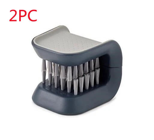 Versatile Knife & Cutlery Cleaner Brush - A Kiwi Kitchen Essential with Clever U-shaped Design and Durable Construction