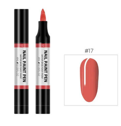 24-colour nail polish painting pen set for 3D nail art designs