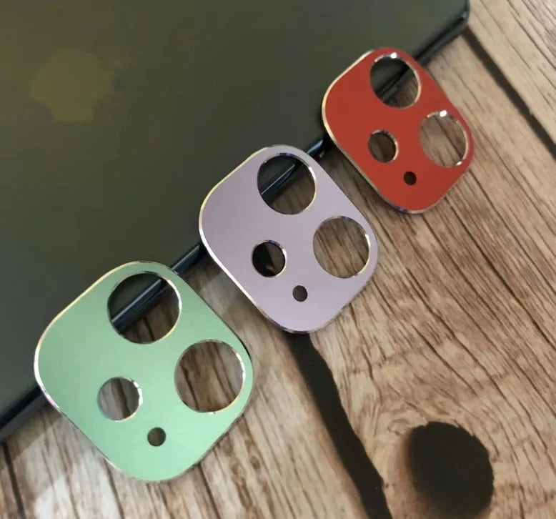 Metal lens protection ring for iPhone 11 and iPhone 11 Pro in multiple colour options.