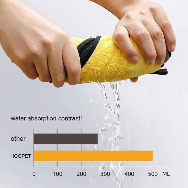 Dog absorbent bath towel microfibre quick-dry pet towel in three sizes S M L