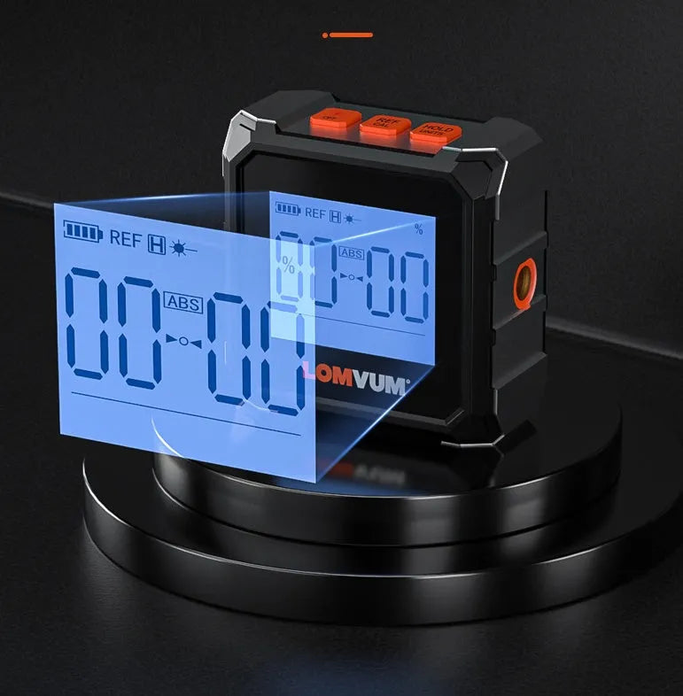 Flagship laser infrared inclinometer with digital display and alloy casing for professional woodworking and engineering.