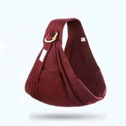 Adjustable baby wrap carrier sling in various colors for comfortable infant nursing