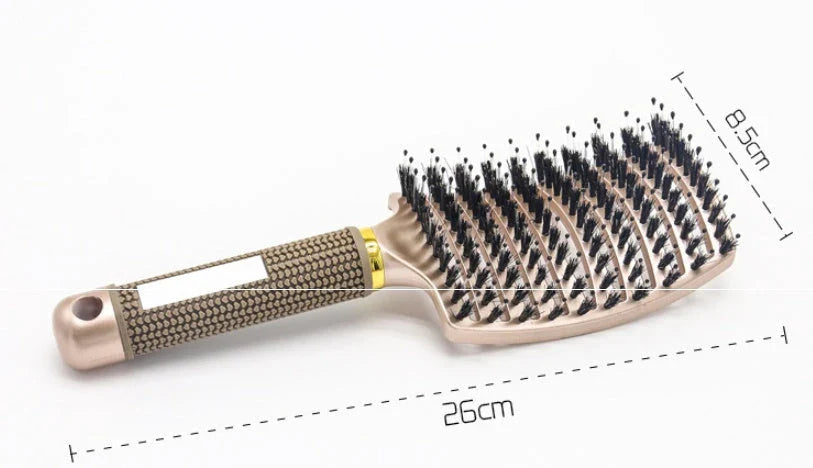 Ultra-Soft Detangling Hair Brush with Scalp Massage - Premium Bristles and Nylon for Effortless Tangle-Free Hair