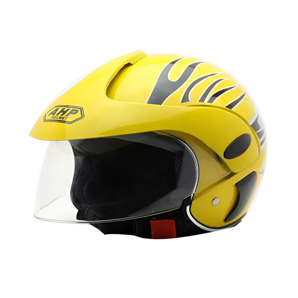 Children's kid helmet in blue with ABS hard shell, one size, side strip interface detail