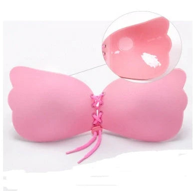 Large size strapless adhesive push-up bra in various colors for women