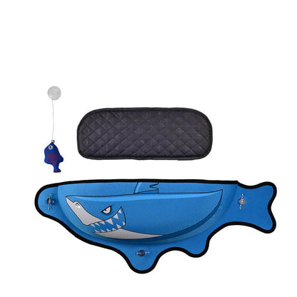 Window-mounted pet hammock in various colours, suitable for cats and small dogs