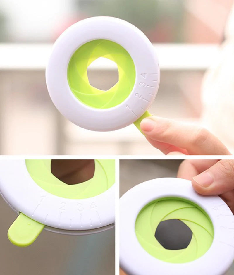 Adjustable noodle thickness measurer for custom pasta making