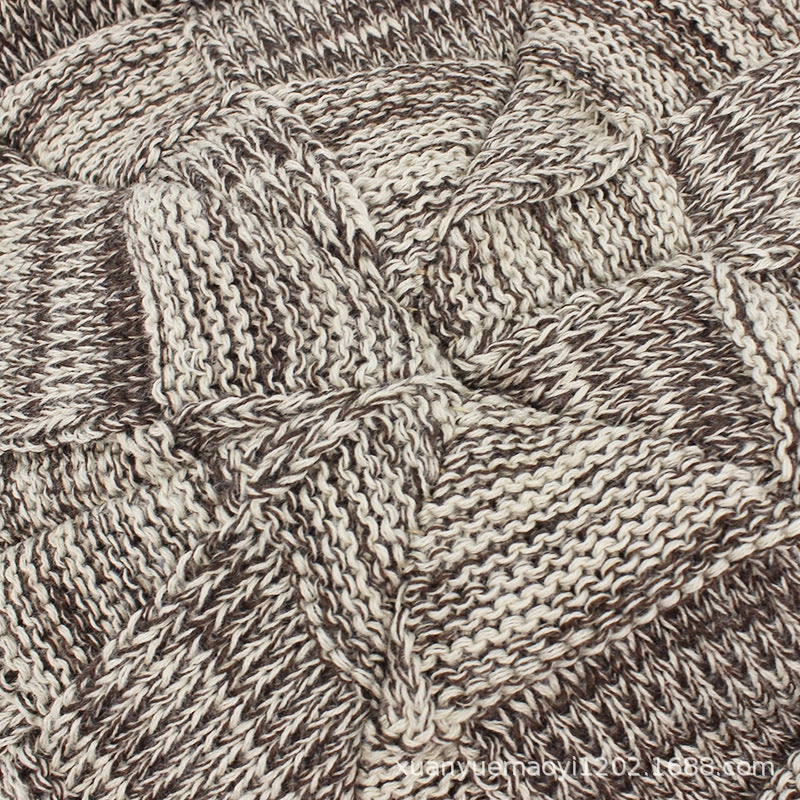 Unisex wool knitted beanie in various colors for winter warmth