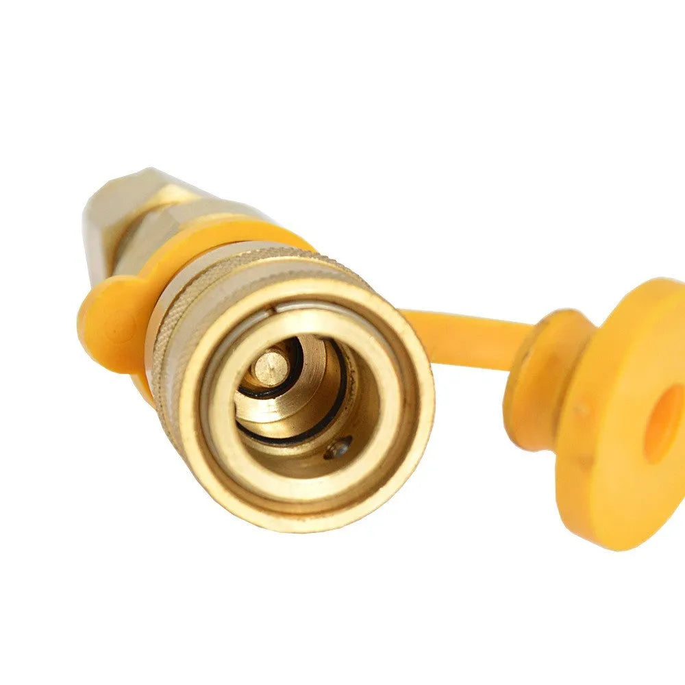 Brass gas propane conversion connector with 3/8 inch American standard threads