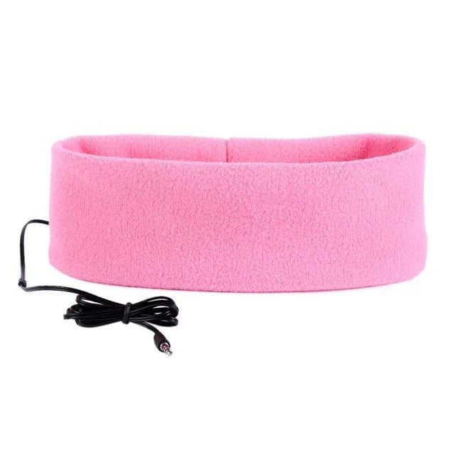 Cozy sleep headphones with soft headband and built-in speakers for comfortable, noise-free listening while sleeping