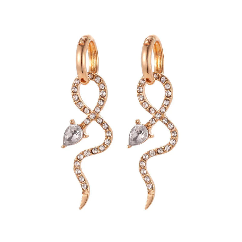 Elegant Snake Earrings - Timeless American-European Style