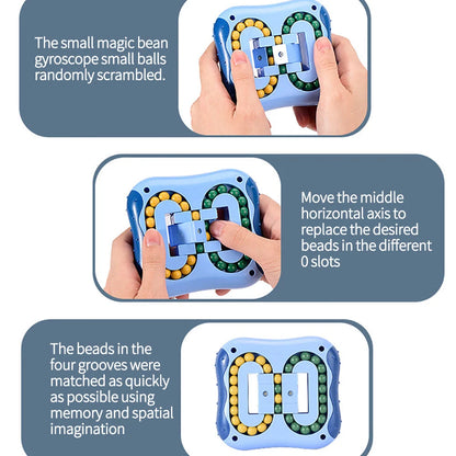 Little Magic Beans Toy - blue educational and stress-relief cube for kids