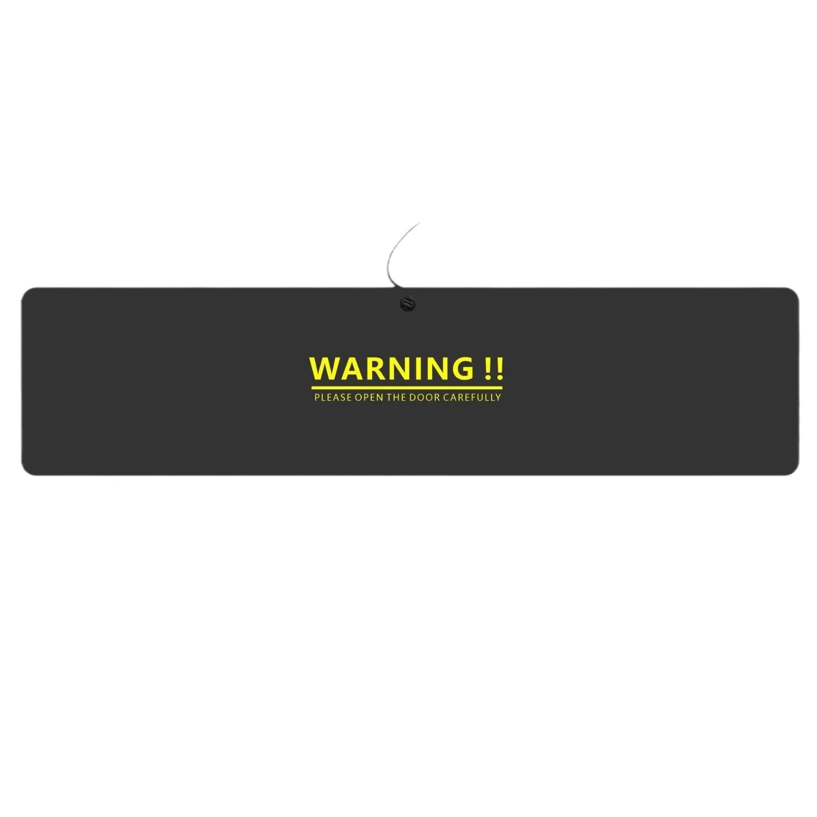 Black magnetic anti-collision bumper sticker made from NBR material for home parking protection, shown on a car bumper