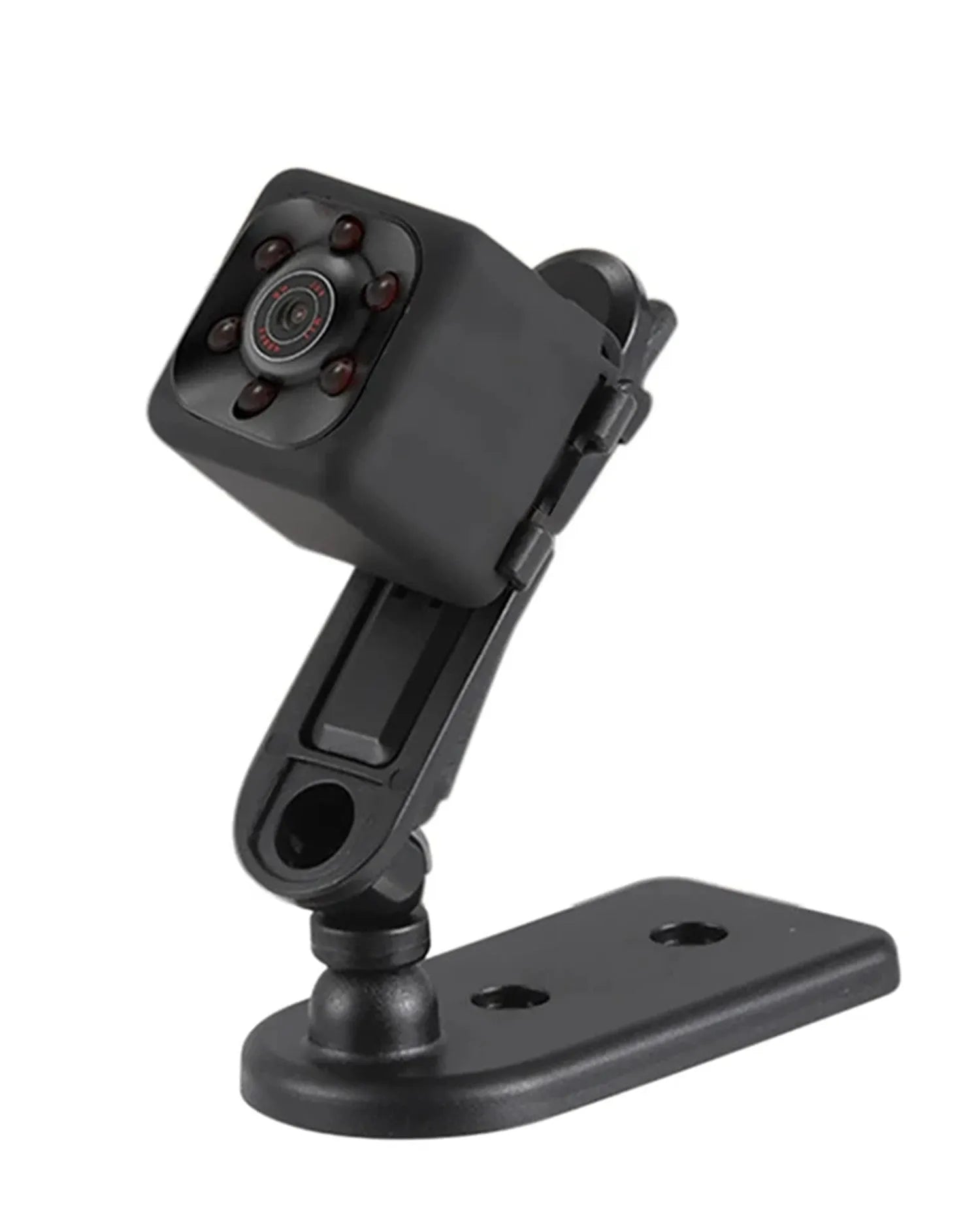 Black mini USB night vision camera with cable for 1080P recording and infrared capability