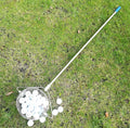 Stainless steel golf ball picker retriever tool with metallic finish