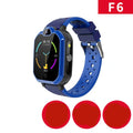Children's blue and pink video call GPS smartwatch with a 1.44-inch touchscreen on a silica gel strap.