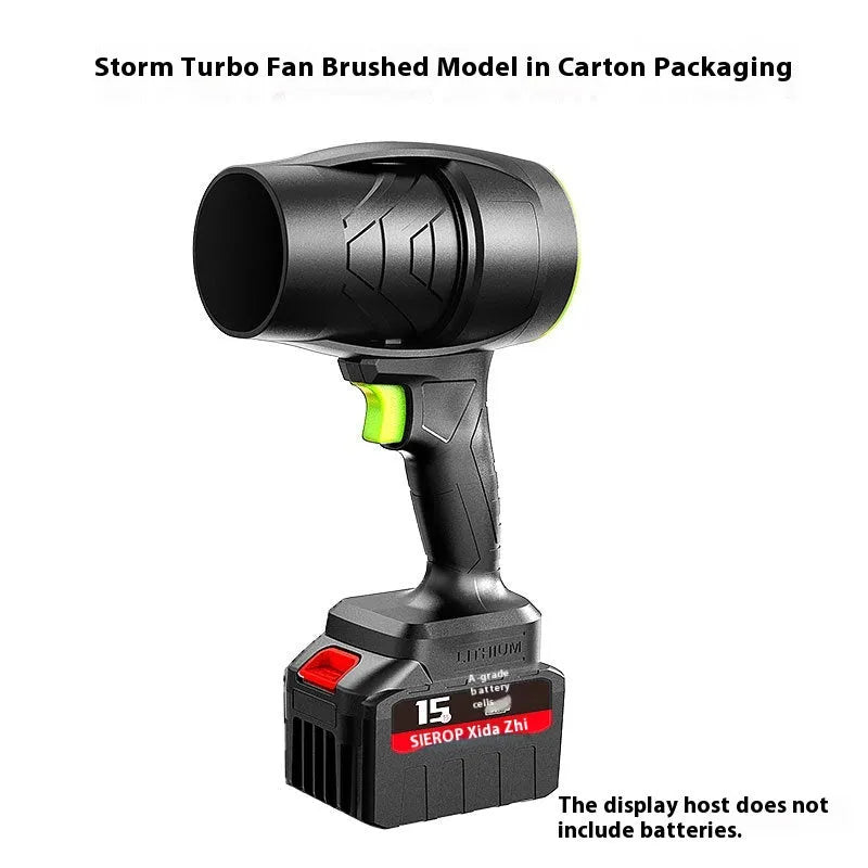 Lithium turbo fan industrial dusting machine storm series 21V 500W 38 m3/min cordless blower with battery and charger