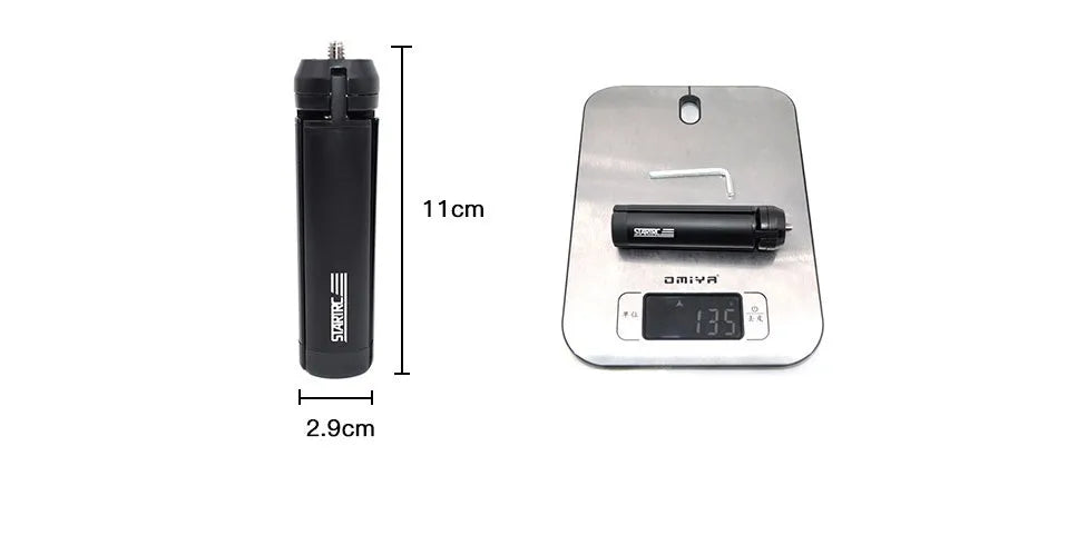 Aluminium alloy smartphone bracket with clip and tripod mounting options