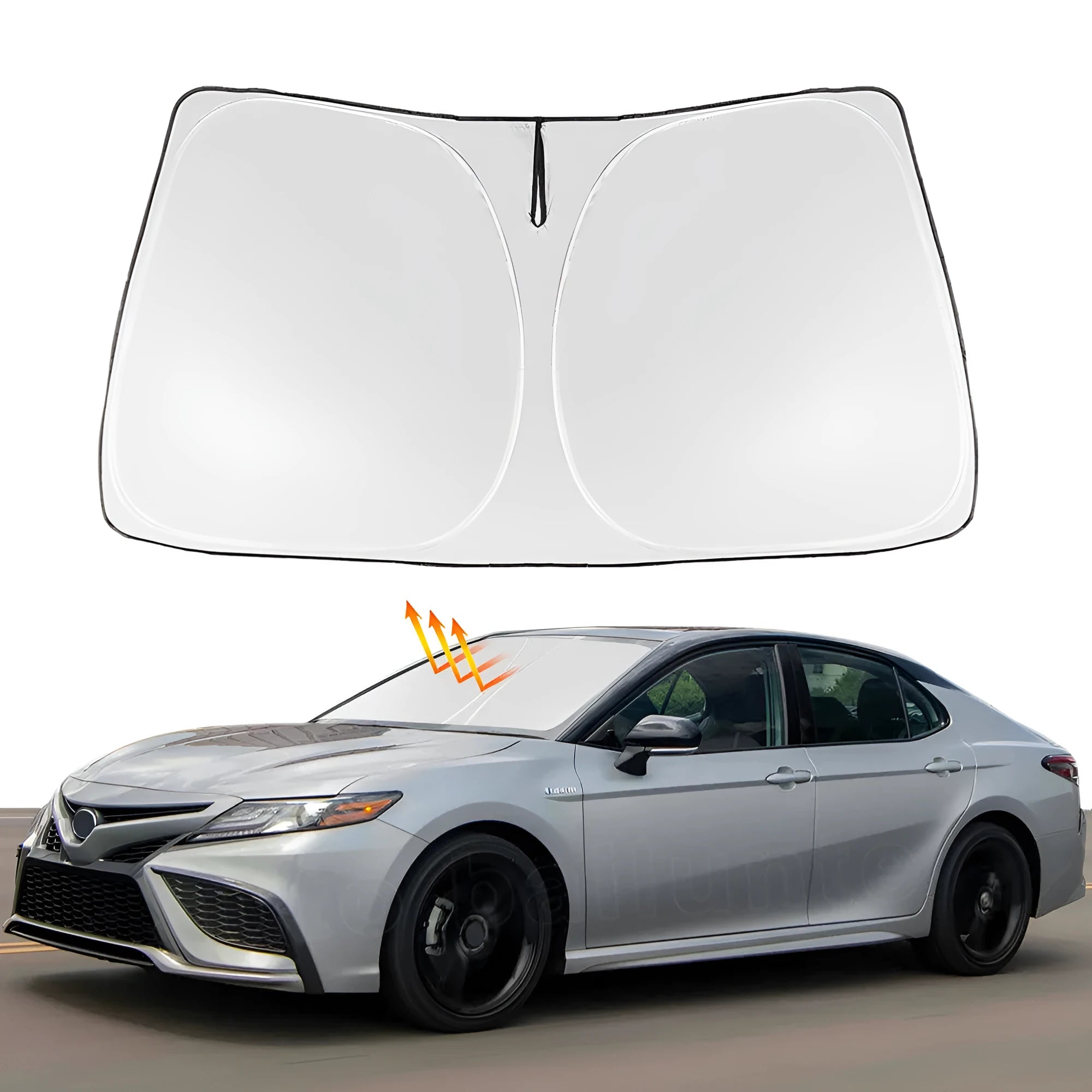 Silver tape windshield sunshade for NOAH XOVY 90 series car models