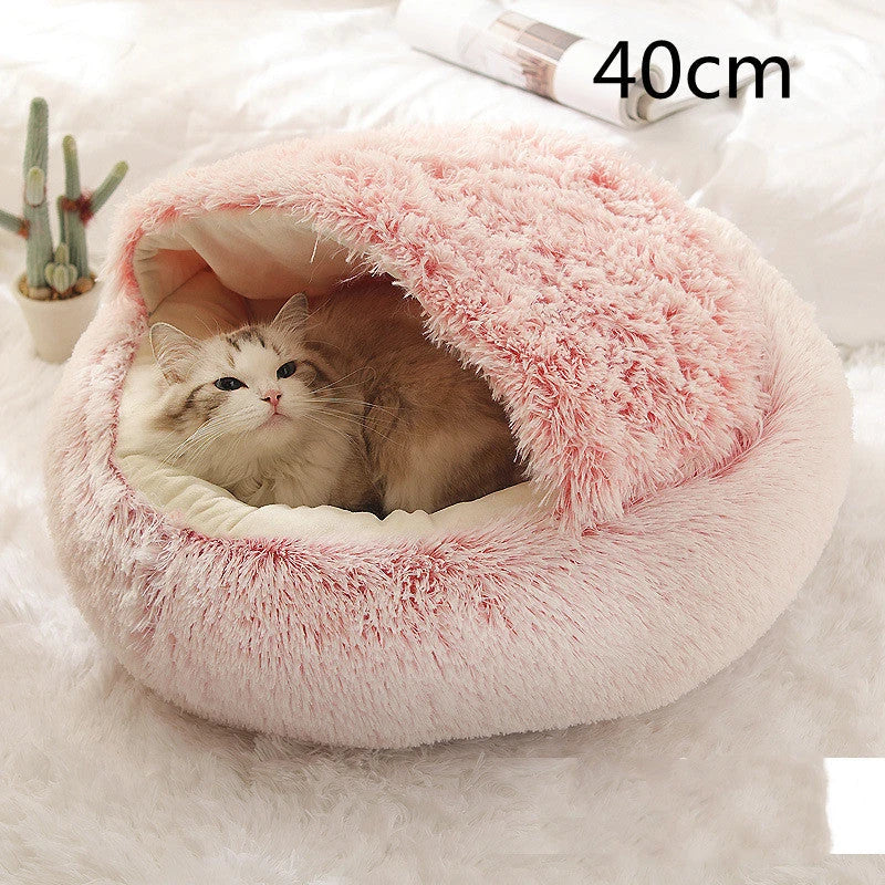 Cozy 2-in-1 Pet Bed in various colors and sizes, designed for ultimate comfort and relaxation for cats and dogs.
