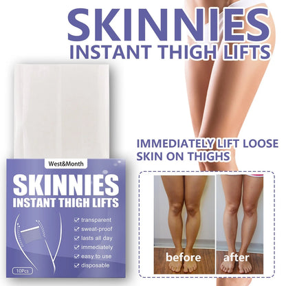 Fashion Personality Lazy Leg Pull Stickers 10pcs box with vibrant designs