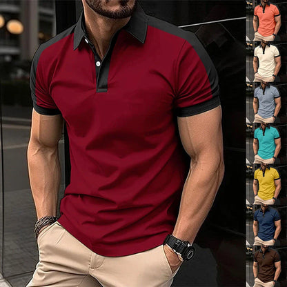 Men's stylish short sleeve casual polo shirts in a variety of colors and sizes