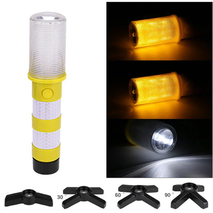 LED Magnetic Flashlight with detachable stand for emergency roadside safety