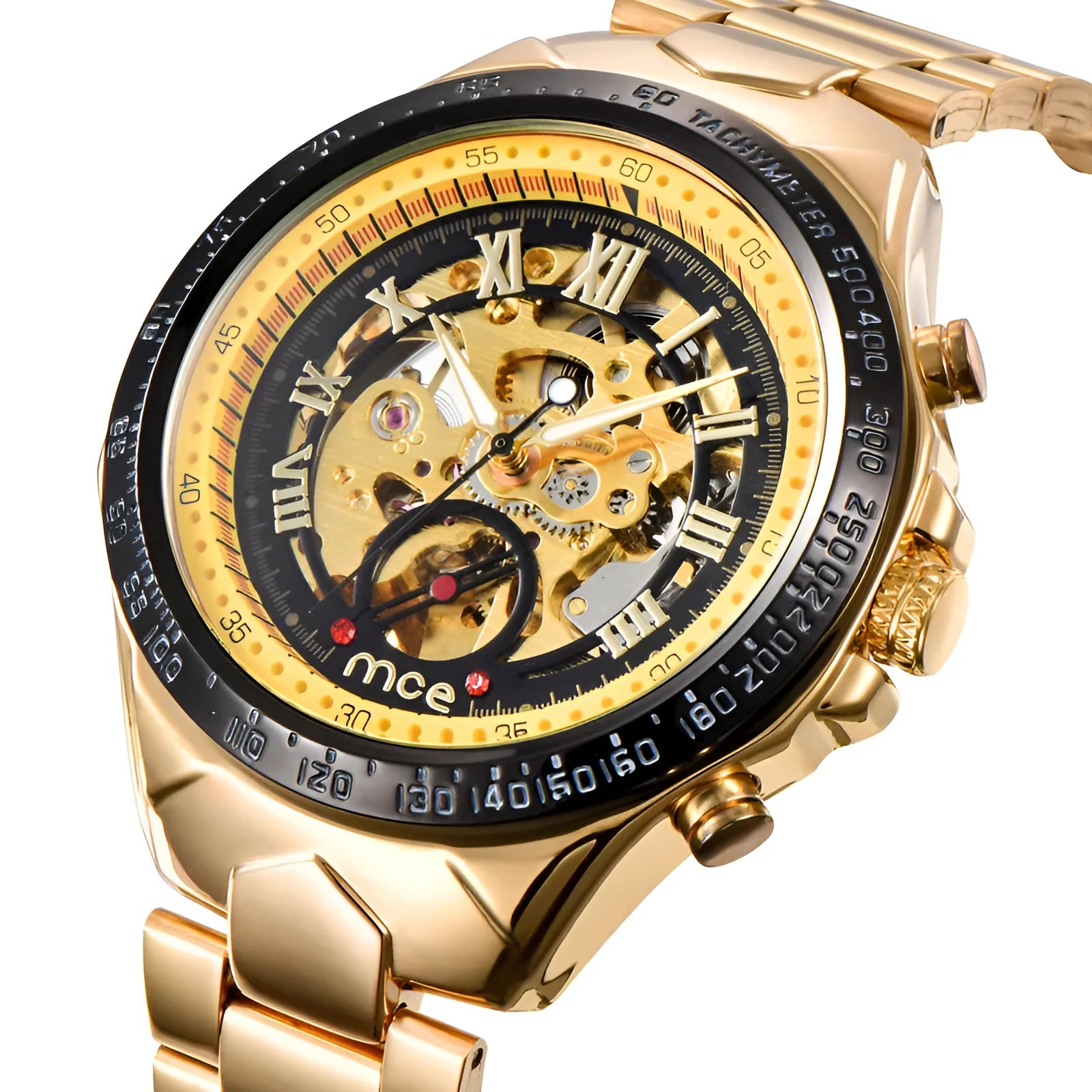 Men's MCE certified explosion-proof mechanical wristwatch shown in one of four available colour options.
