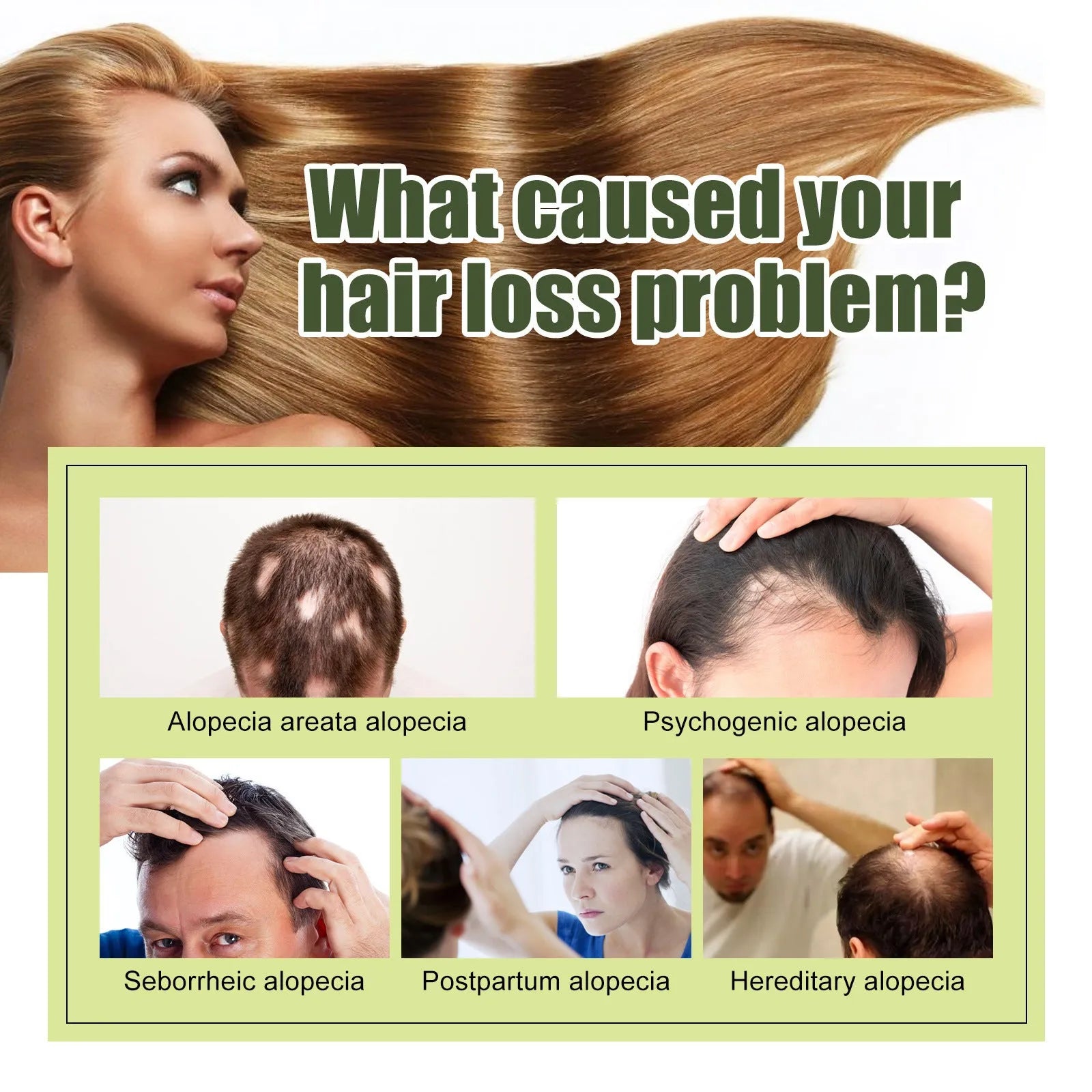 60ml bottle of anti-fall repair hair care essential oil for dry, damaged hair.