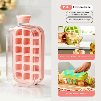 One-Click Molding Cooling Cup with instant ice maker and zero-contact design in various colours