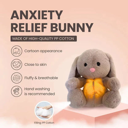 Comforting Breathing Bunny Plush - Soothing Sensory Toy for Newborns and Infants