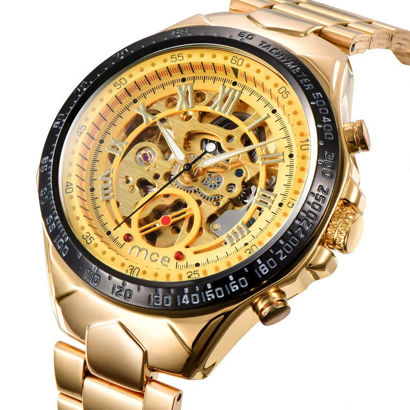 Men's MCE certified explosion-proof mechanical wristwatch shown in one of four available colour options.